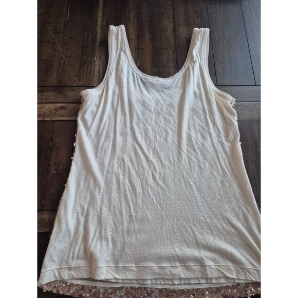 Banana Republic Womens Rose Gold Sequin Tank Top S - Picture 4 of 4